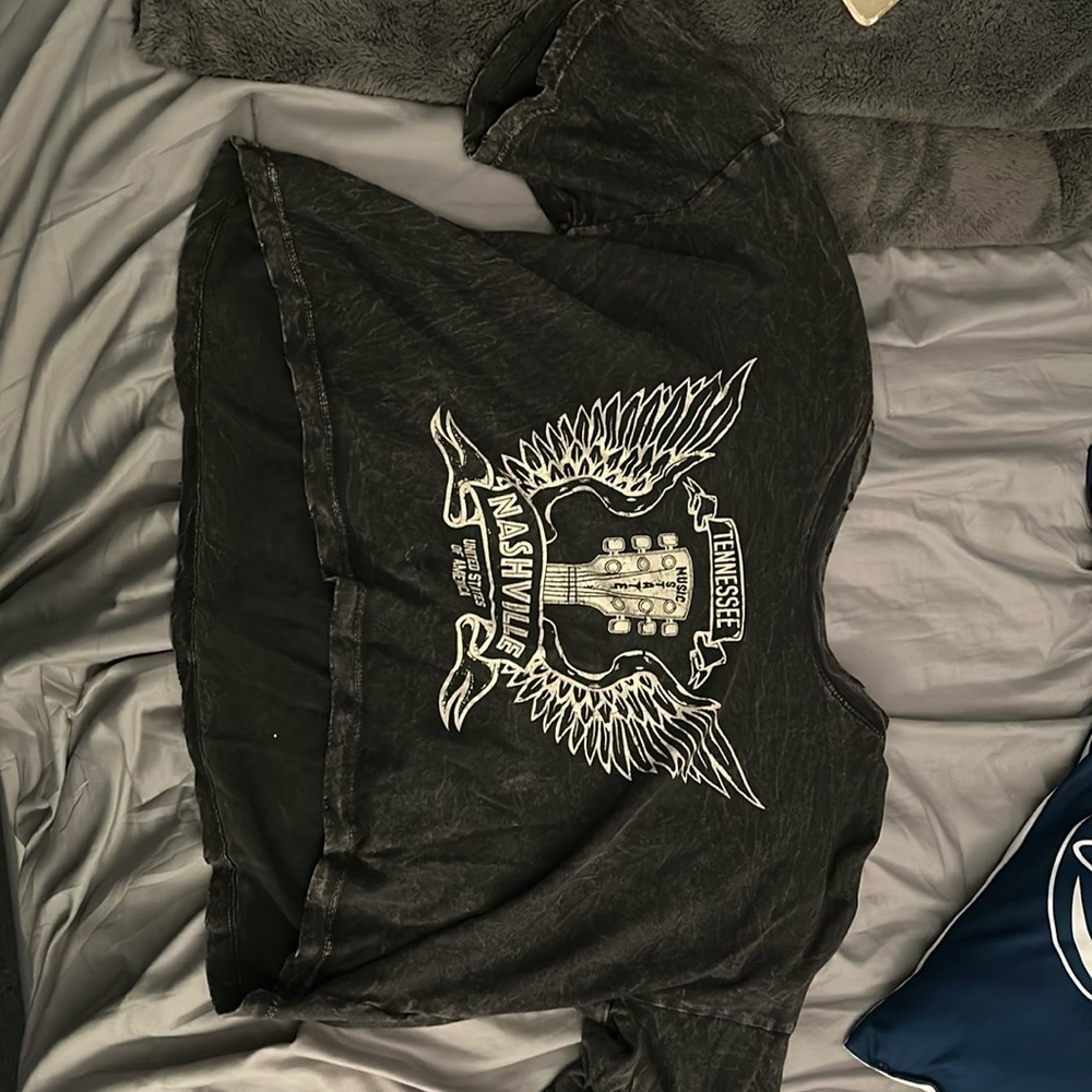 Cropped vintage canvas shirt